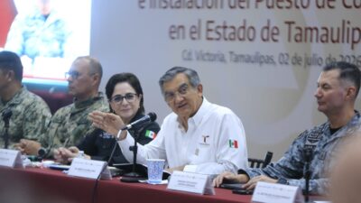 Coordina Gobernador acciones de seguridad para proteger escuelas tamaulipeca