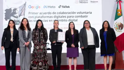 Google, Meta, YouTube y TikTok se alían con el Gobierno mexicano contra la violencia digital hacia las mujeres