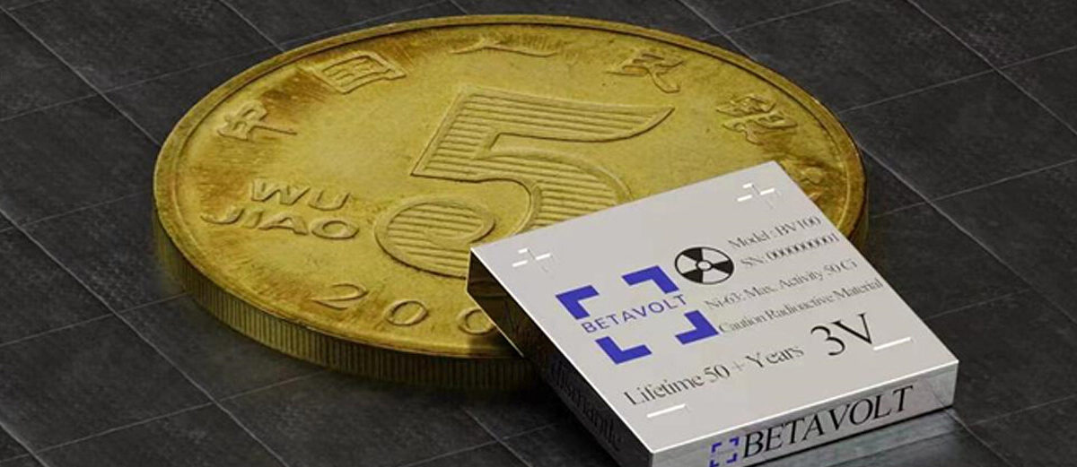 Batería nuclear del tamaño de una moneda
