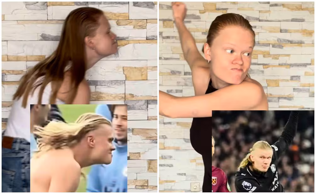 El clon femenino de Erling Haaland: la modelo rusa que conquistó el internet por su impactante parecido con el goleador