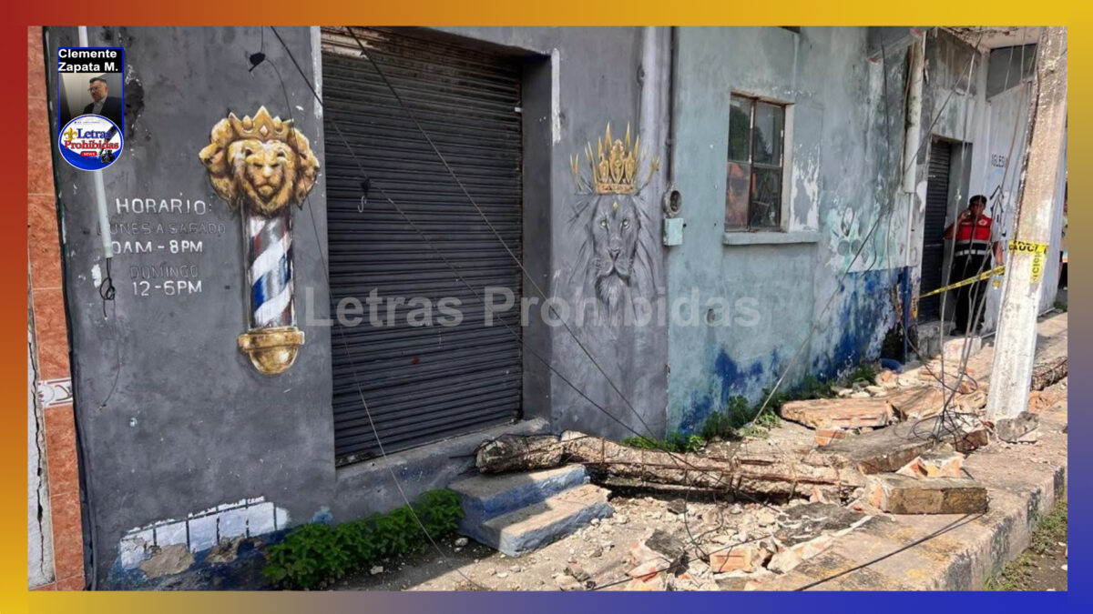 Hacen búsqueda urgente de propietario tras colapso parcial de edificio