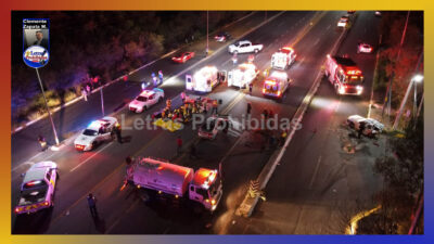 Trágico accidente deja a embarazada sin vida y 5 lesionados