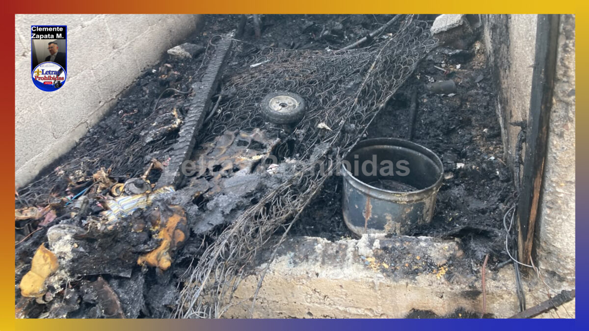 Incendio “devora” vivienda improvisada de hombre en situación de calle