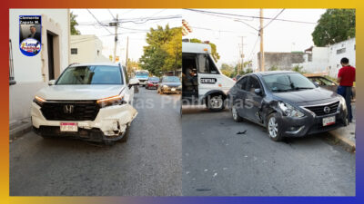 Automovilista de Michoacán causa choque tras pasarse un alto