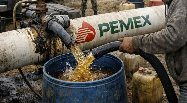 Huachicol le sangra a Pemex 101 millones de pesos al día: crudo, gasolina, diesel y turbosina, en la mira del robo