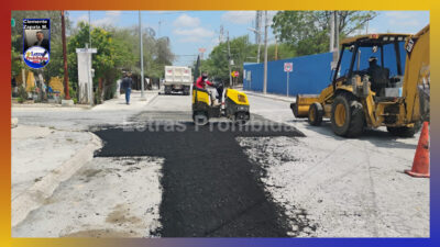 Intensifica alcalde Carlos Peña programa de bacheo en 4 colonias de Reynosa