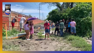 Habitantes de Cd. Madero llevan más de tres días con agua estancada en calles y viviendas