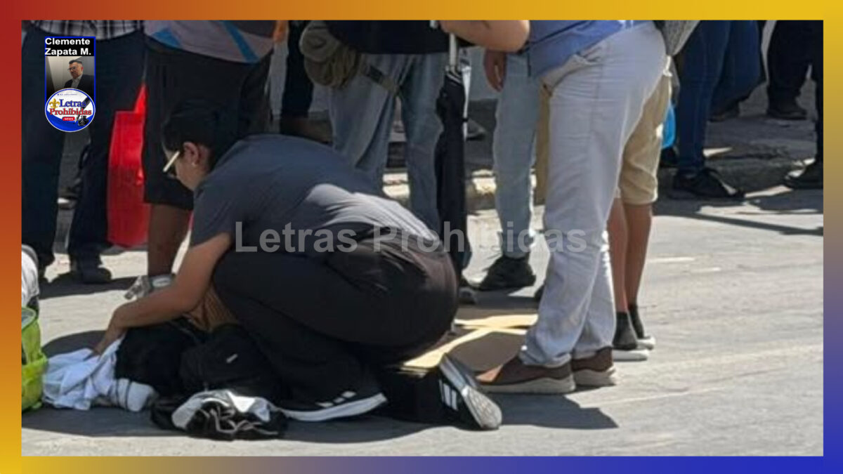 Abuelita es arrollada y fracturada por motociclista que iba bien recio