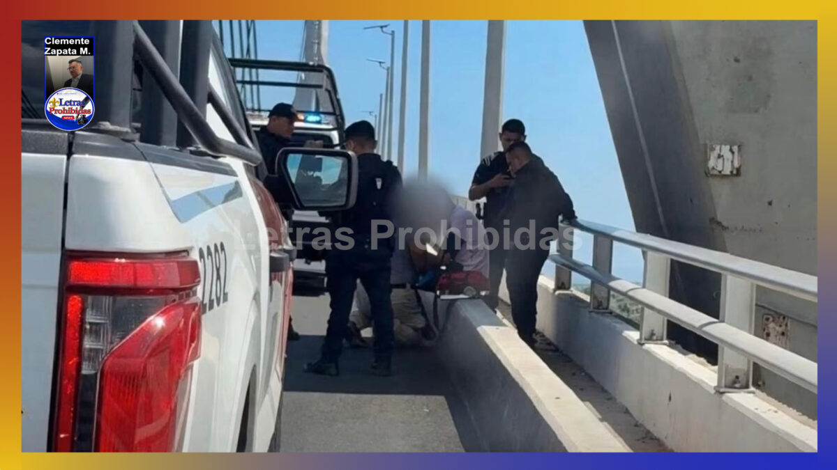 Traía muchas ganas de aventarse del puente… pero se las quitaron