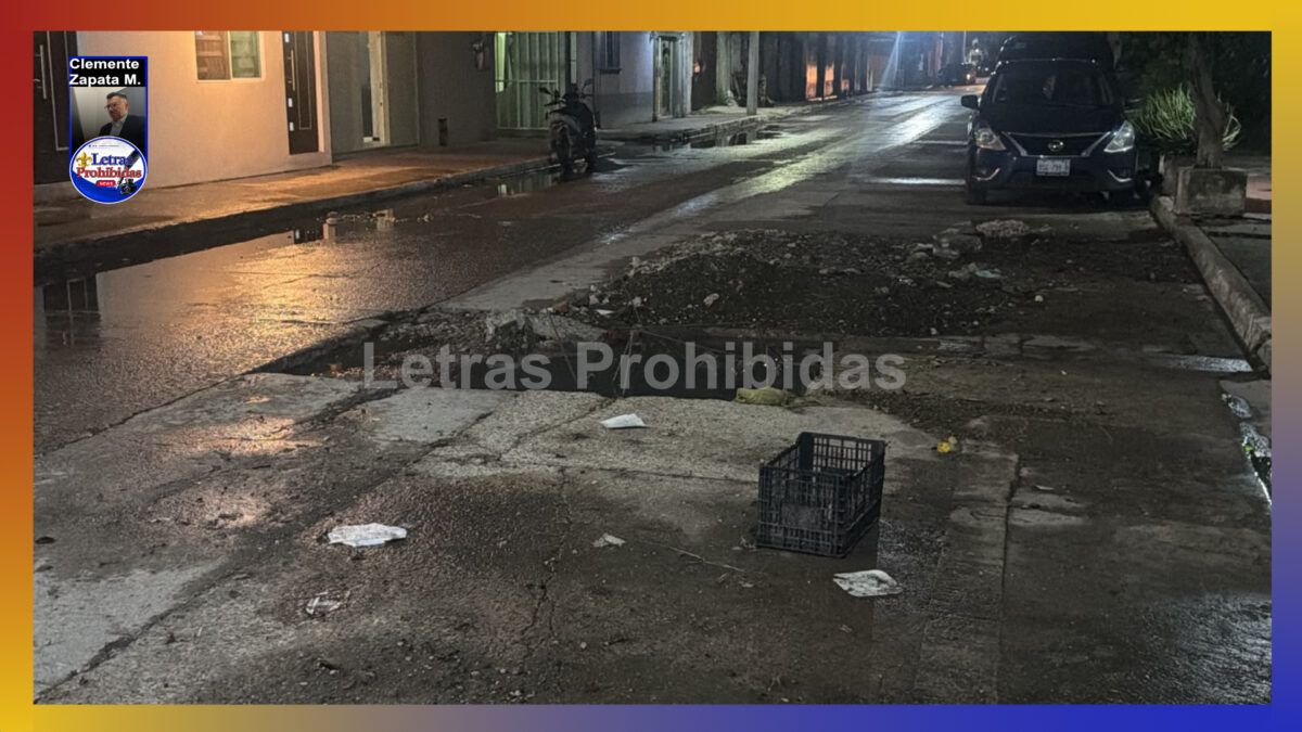 Riesgo mortal zanja abierta desde hace 1 año que Comapa no repara