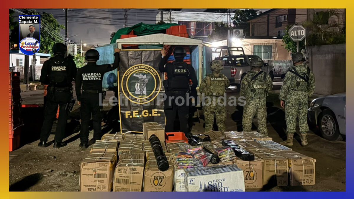 Dicen que venían del sur, con cargamento de… ¡cuetes!
